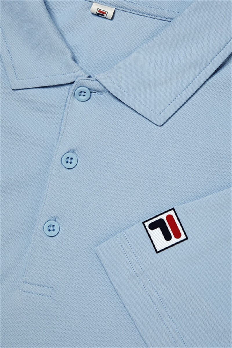 Blue Men's Fila Match Point Polo Shirts | Saudi Arabia-735289