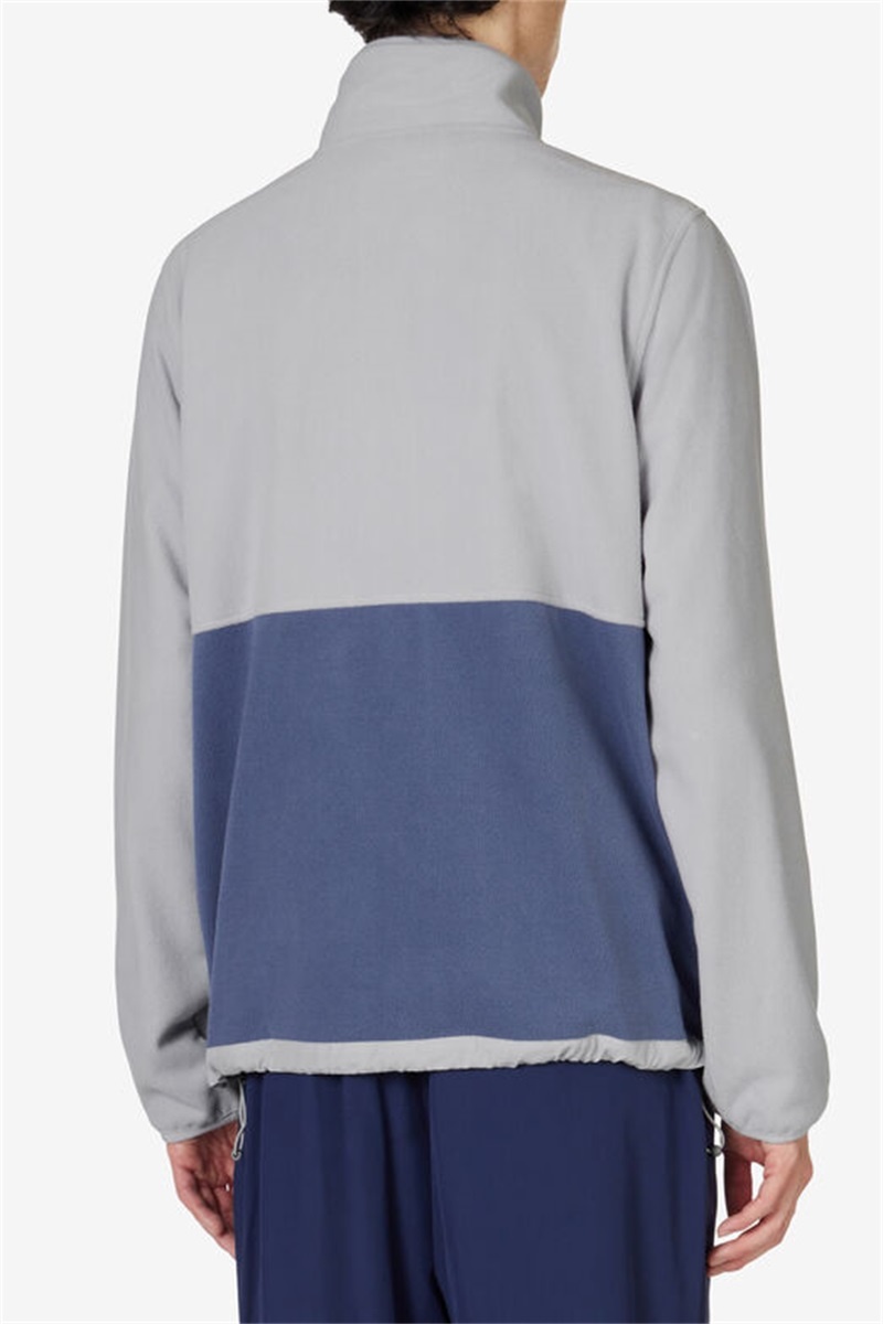 Blue Men's Fila Premium Micro Fleece Jackets | Saudi Arabia-358674