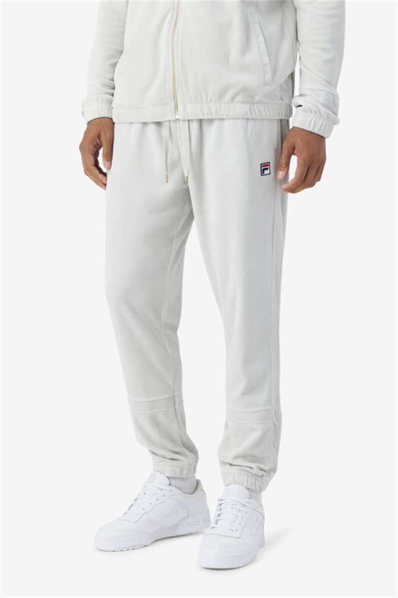 Blue Men's Fila Ravid Velour Pants | Saudi Arabia-291450