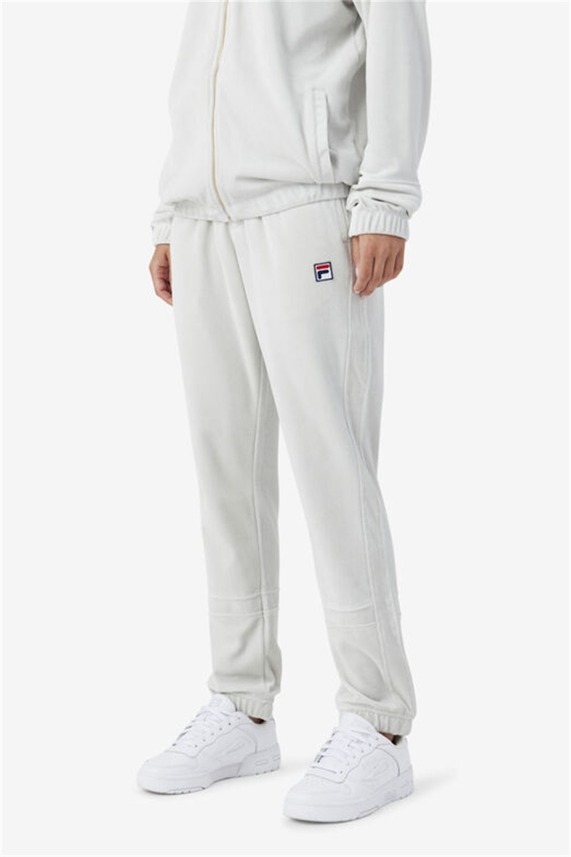 Blue Men's Fila Ravid Velour Pants | Saudi Arabia-291450