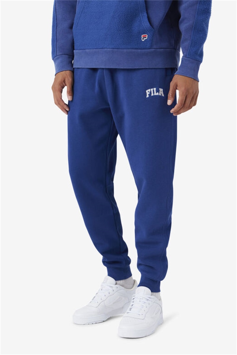 Blue Men's Fila Trent Joggers | Saudi Arabia-291350