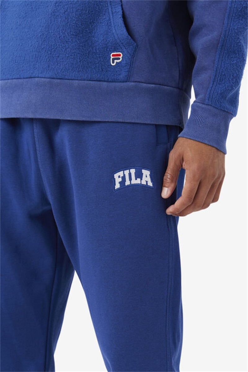 Blue Men's Fila Trent Joggers | Saudi Arabia-291350