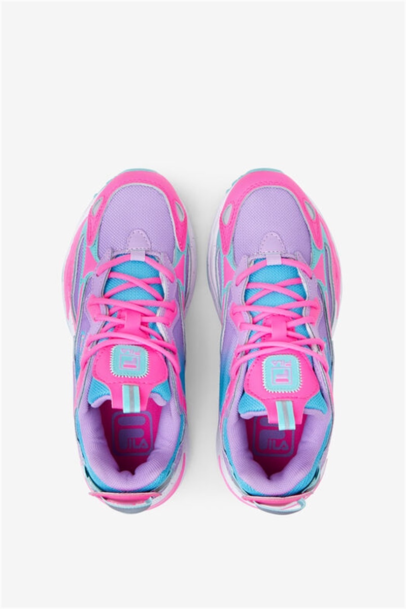 Blue Turquoise / Purple Kids' Fila Ray Tracer Apex Shoes | Saudi Arabia-824379