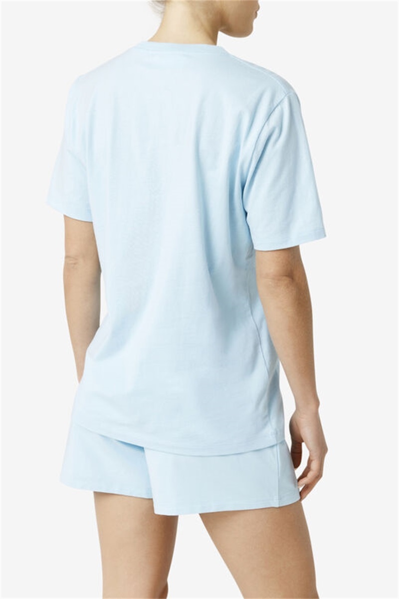 Blue Women's Fila Doran Tee | Saudi Arabia-912653