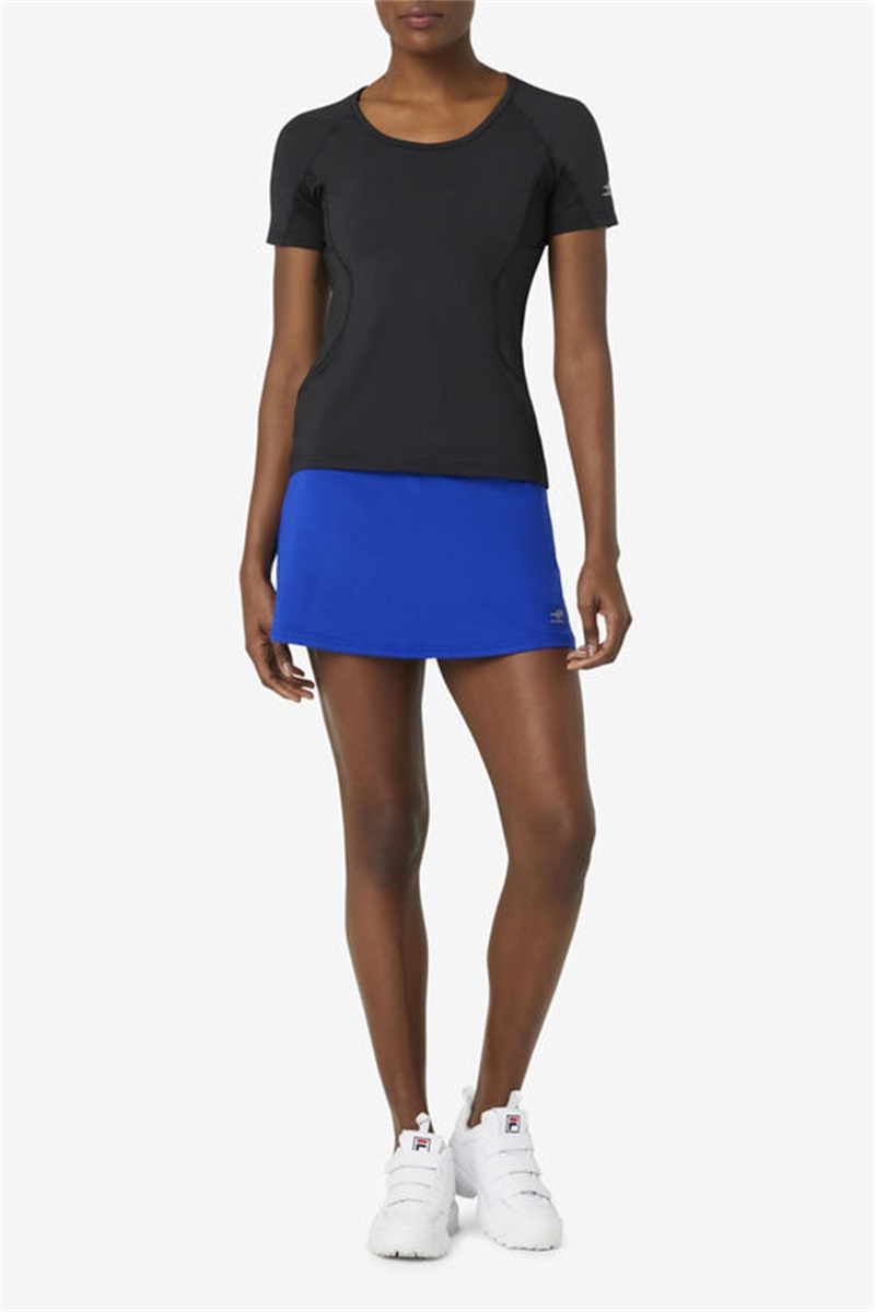 Blue Women's Fila Pickleball Flounce Skirts | Saudi Arabia-547269