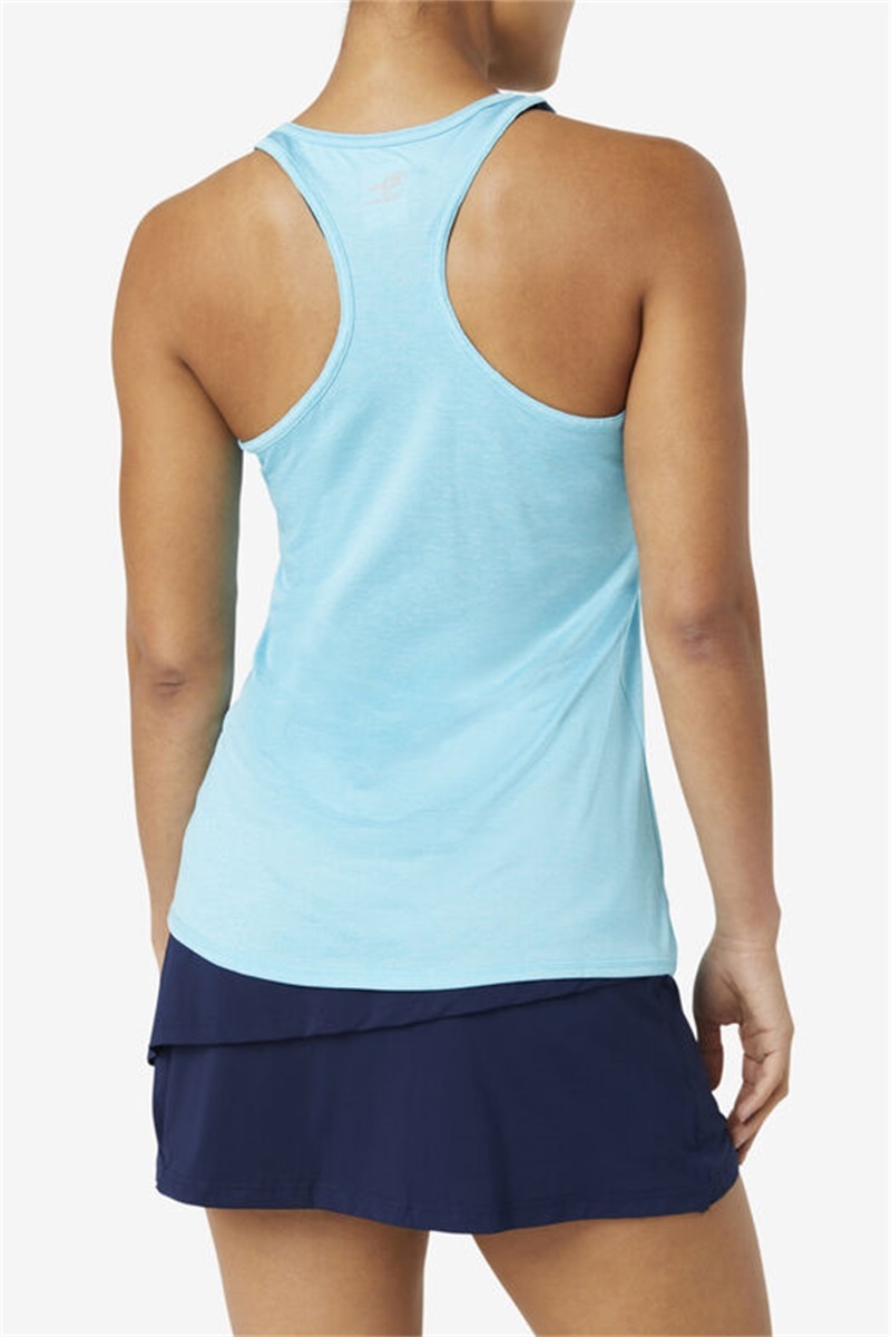 Blue Women's Fila Pickleball Racerback Tanks | Saudi Arabia-273495