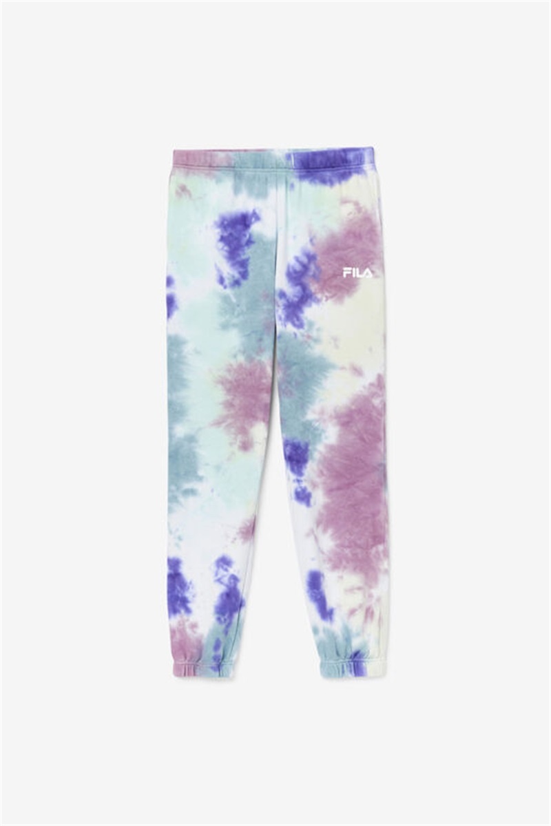 Blue Women\'s Fila Raleigh Tie Dye Joggers | Saudi Arabia-129308