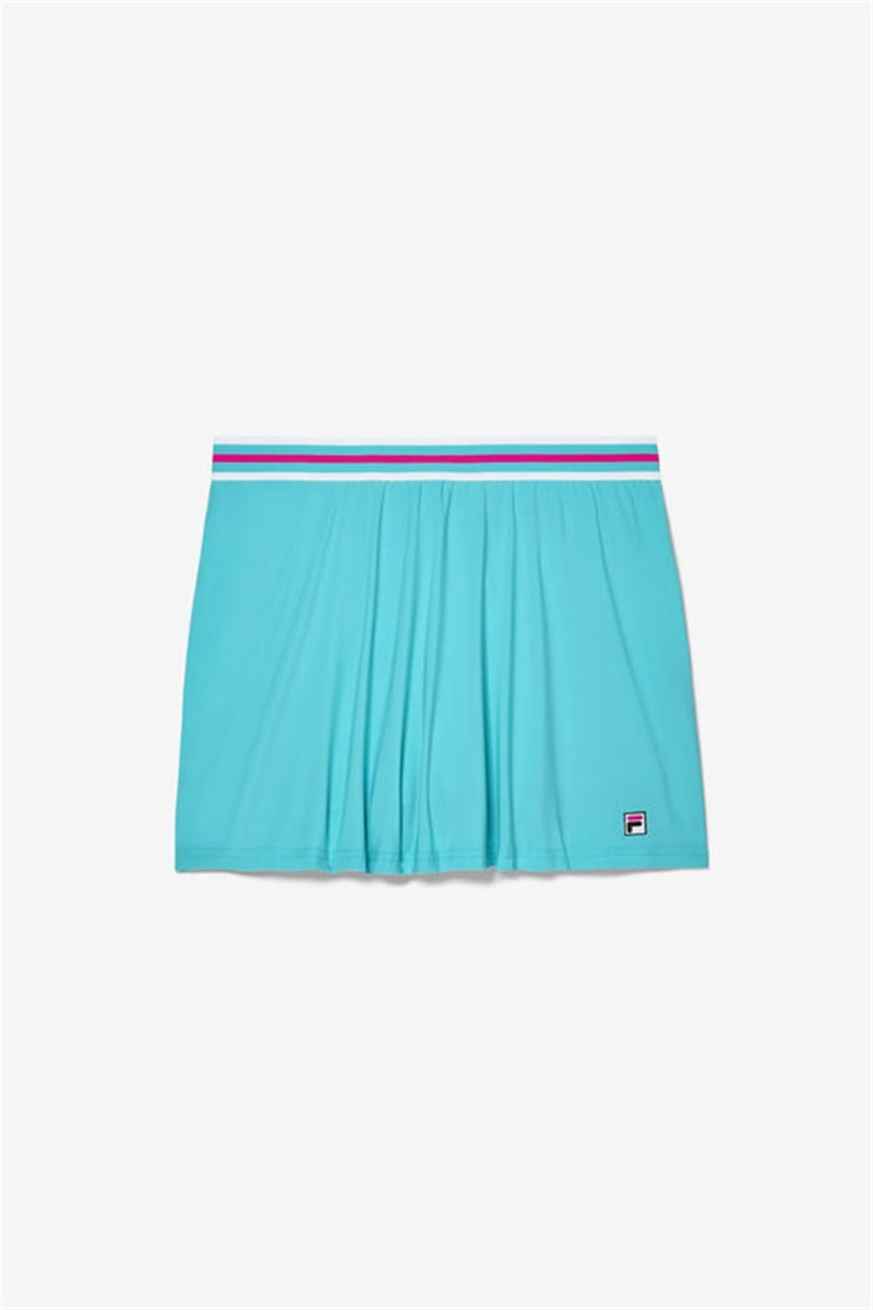 Blue Women\'s Fila Tie Breaker High Waist Skirts | Saudi Arabia-921583