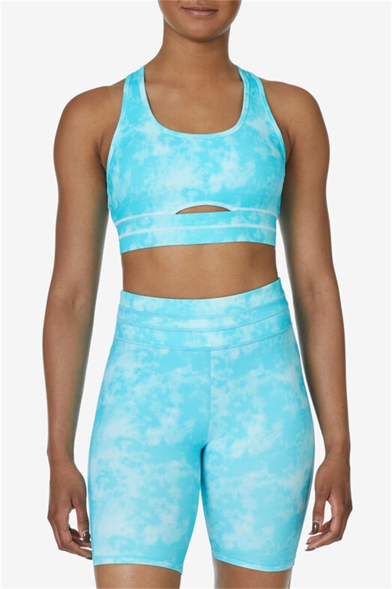 Blue Women's Fila Uplift Dance Top Bras | Saudi Arabia-429758