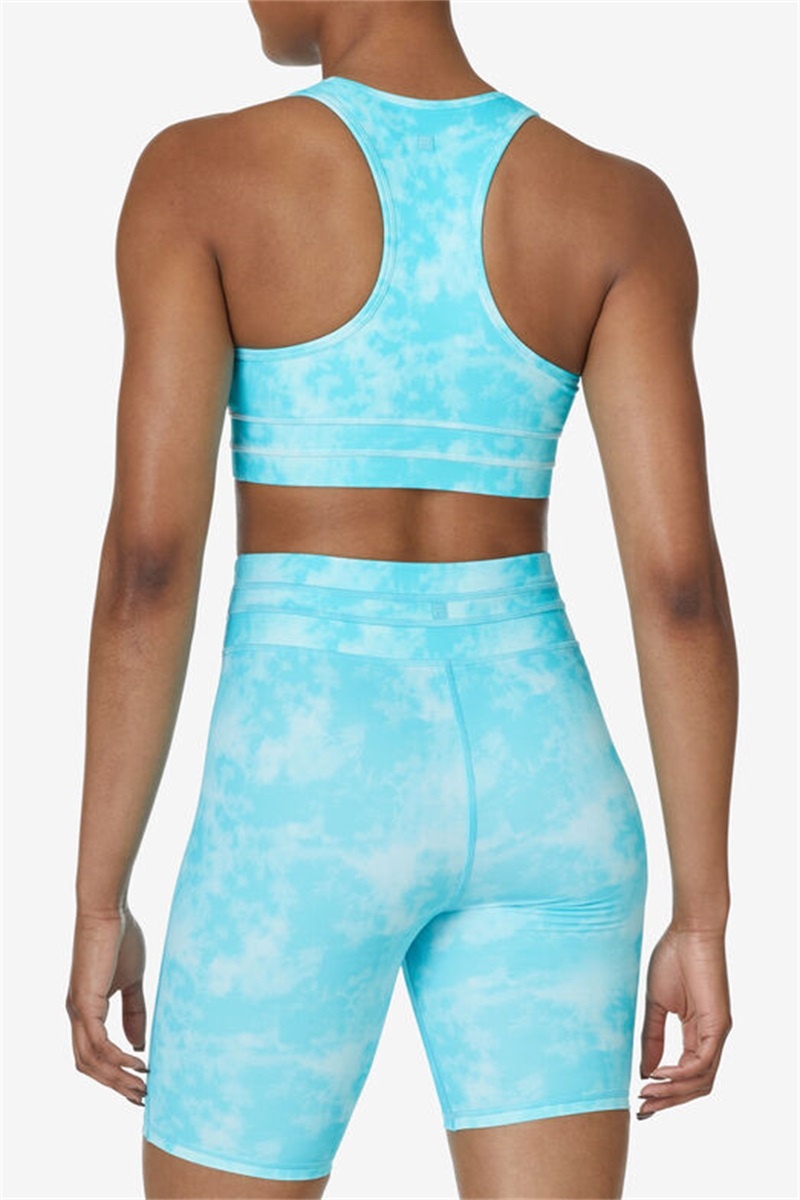 Blue Women's Fila Uplift Dance Top Bras | Saudi Arabia-429758