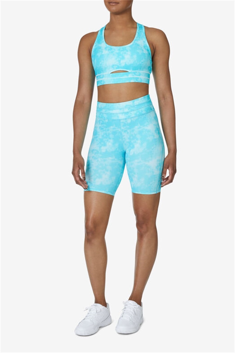 Blue Women's Fila Uplift Dance Top Bras | Saudi Arabia-429758