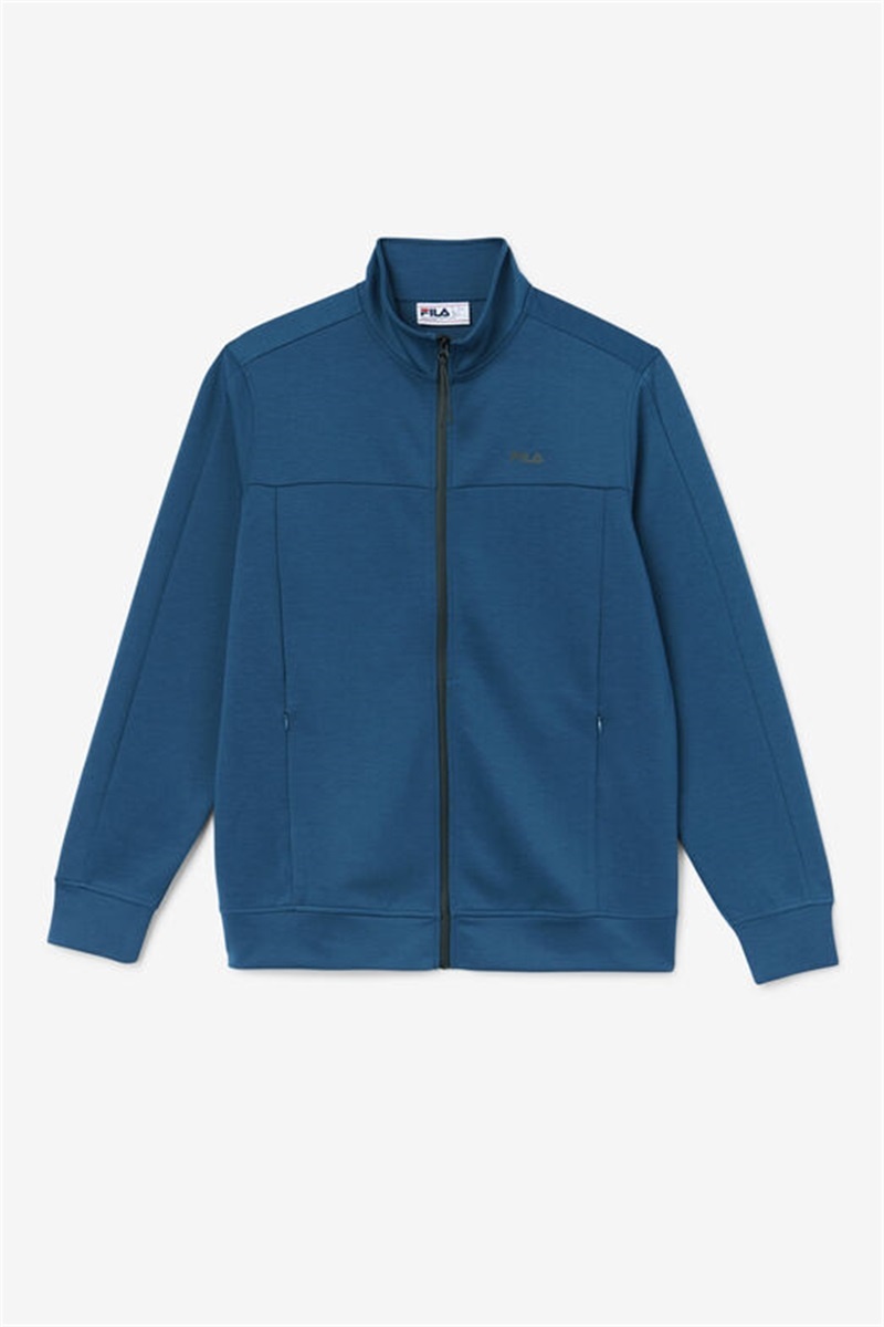 Blue / Black Men\'s Fila Gonal Zip Jackets | Saudi Arabia-934218