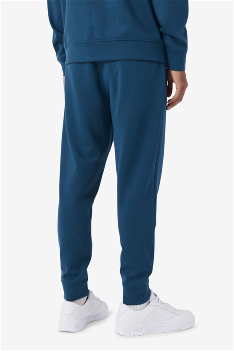Blue / Black Men's Fila Himmat Joggers | Saudi Arabia-781043