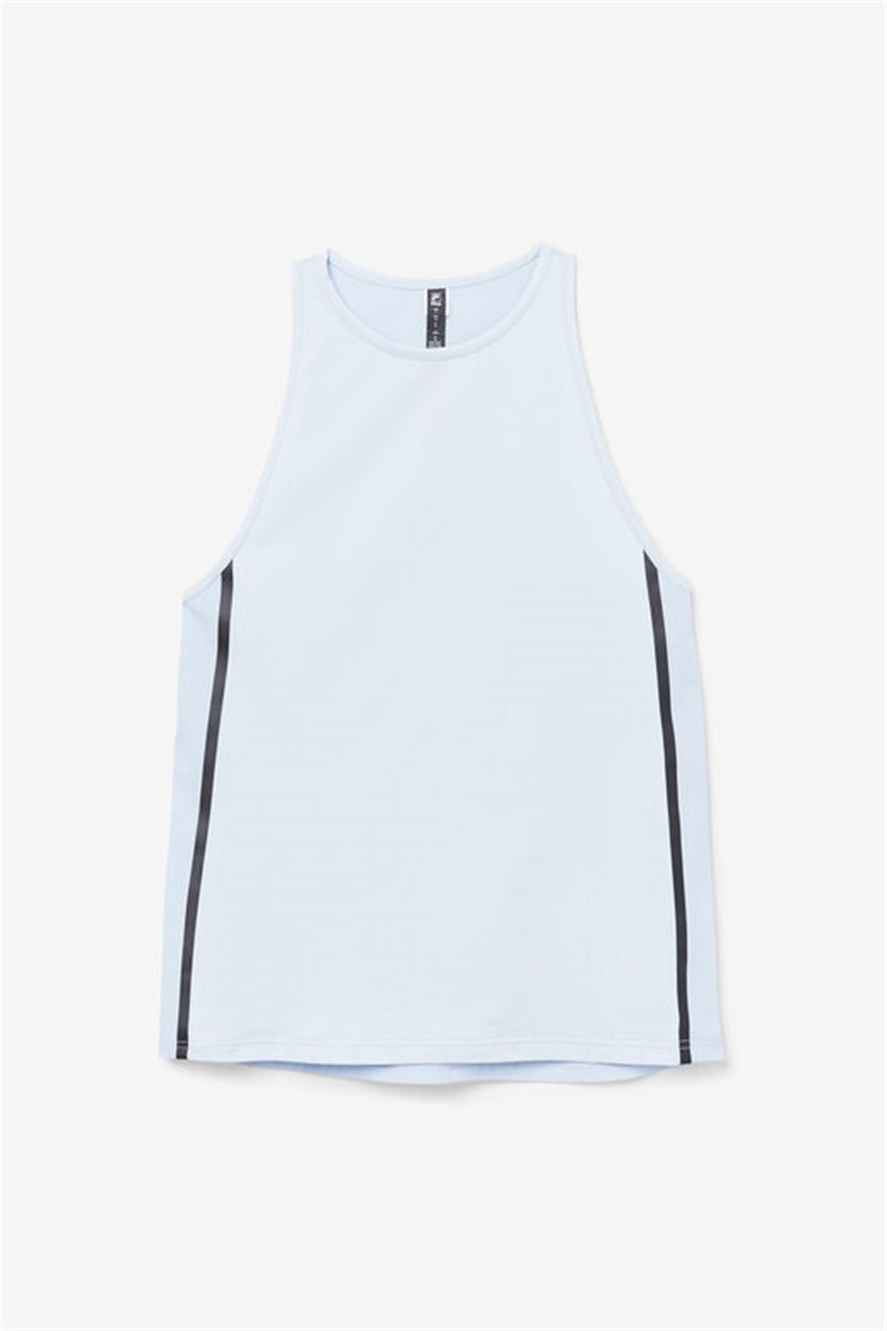 Blue / Black Women\'s Fila Fi-Lux Loose Tank Top | Saudi Arabia-468035