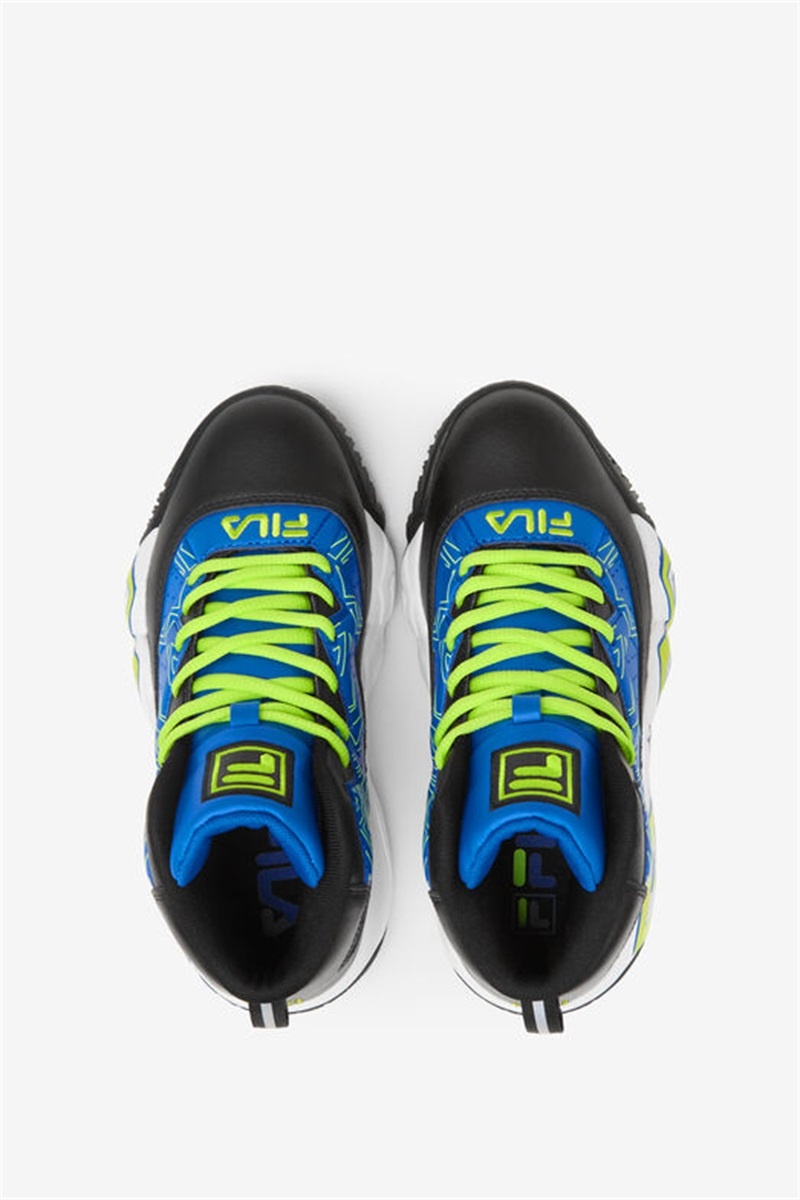 Blue / Black / Light Green Kids' Fila MB Shoes | Saudi Arabia-587349