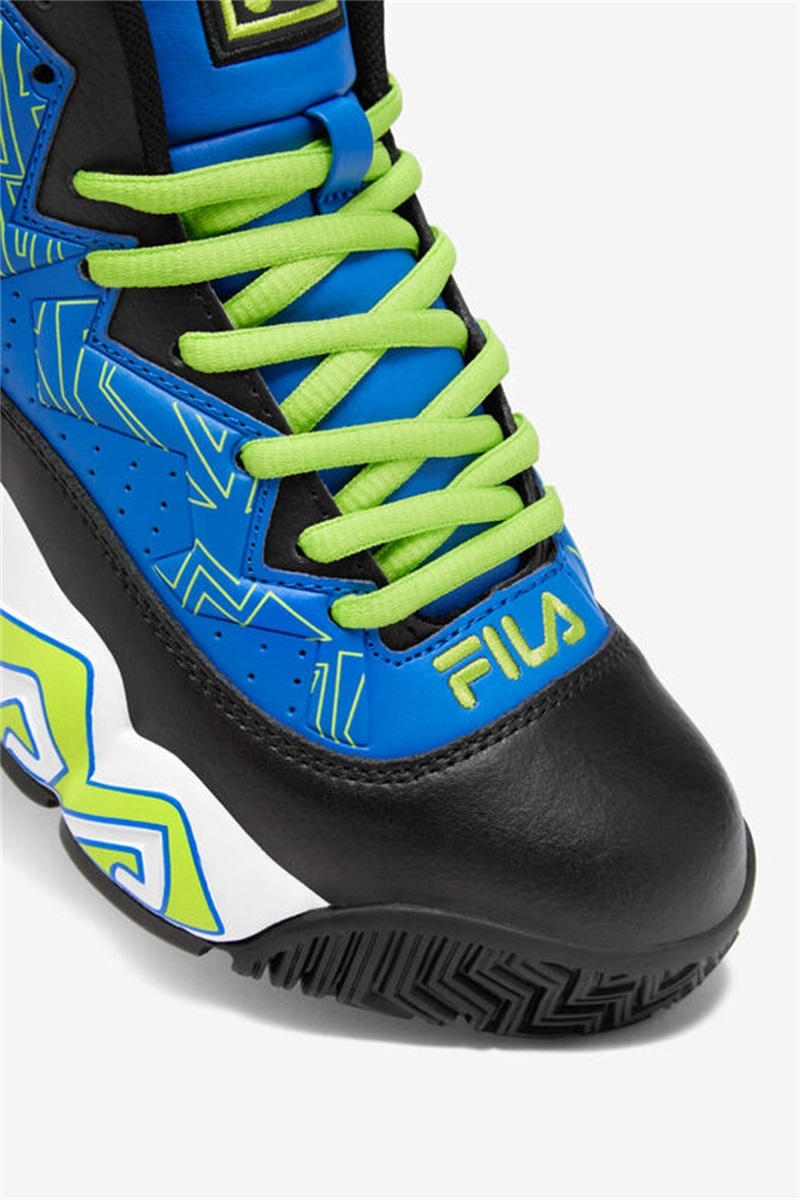 Blue / Black / Light Green Kids' Fila MB Shoes | Saudi Arabia-587349