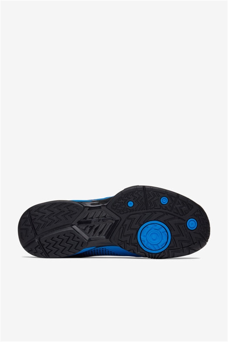 Blue / Black / White Men's Fila Volley Zone Pickleball Shoes | Saudi Arabia-801476