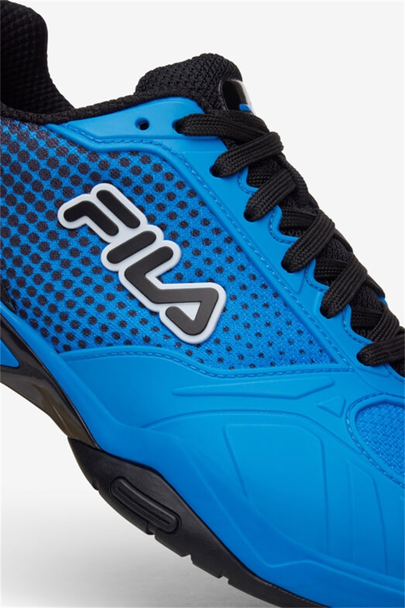 Blue / Black / White Men's Fila Volley Zone Pickleball Shoes | Saudi Arabia-801476
