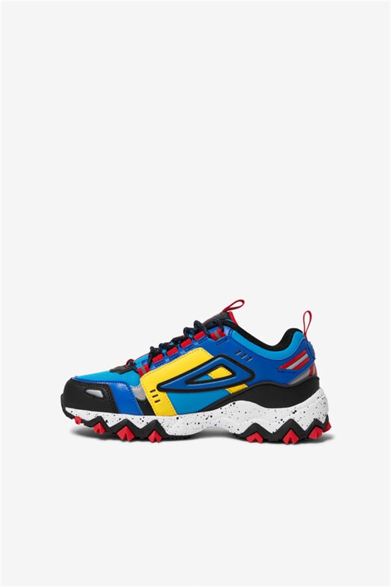 Blue / Blue / Black Kids' Fila Oakmont Tr Shoes | Saudi Arabia-986401