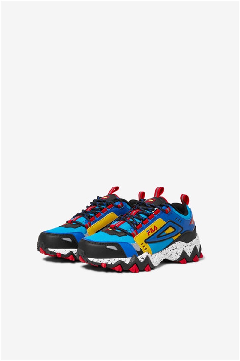 Blue / Blue / Black Kids' Fila Oakmont Tr Shoes | Saudi Arabia-986401