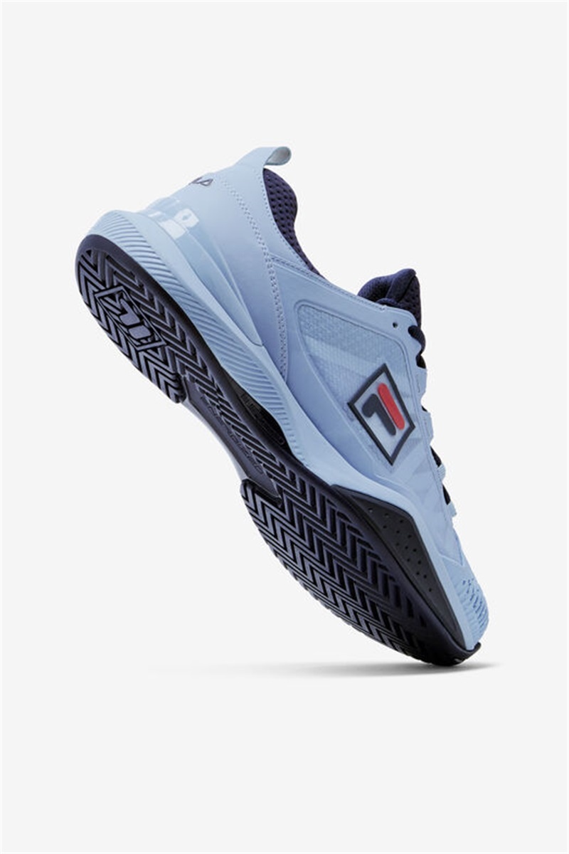Blue / Navy / Red Men's Fila Speedserve Energized Tennis Shoes | Saudi Arabia-329074