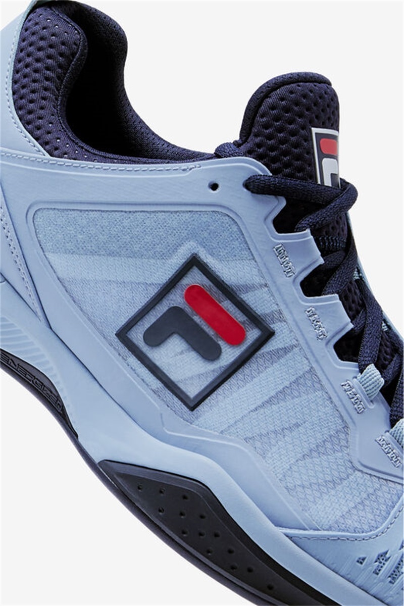 Blue / Navy / Red Men's Fila Speedserve Energized Tennis Shoes | Saudi Arabia-329074