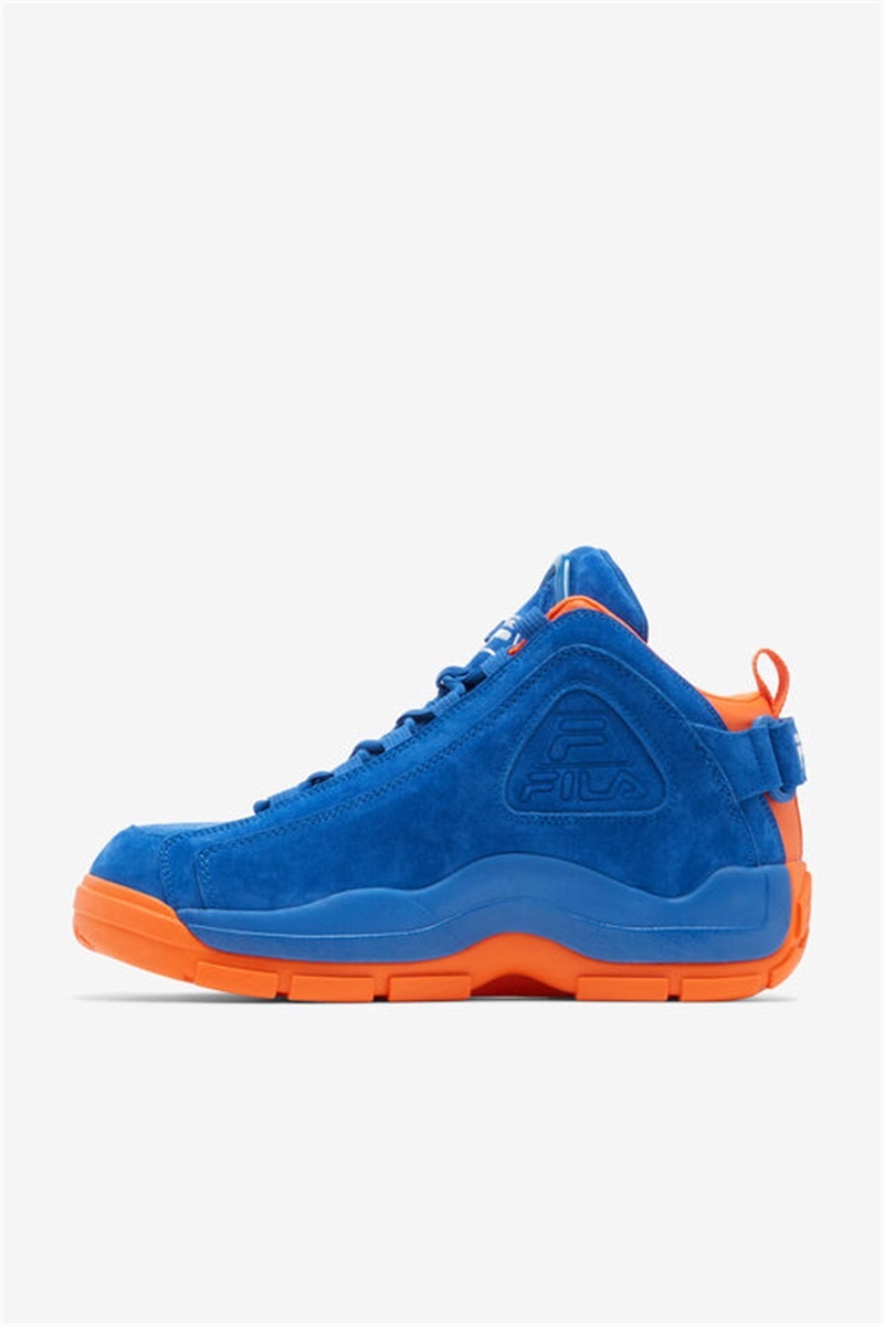 Blue / Orange / White Men's Fila Grant Hill 2 Sneakers | Saudi Arabia-475093