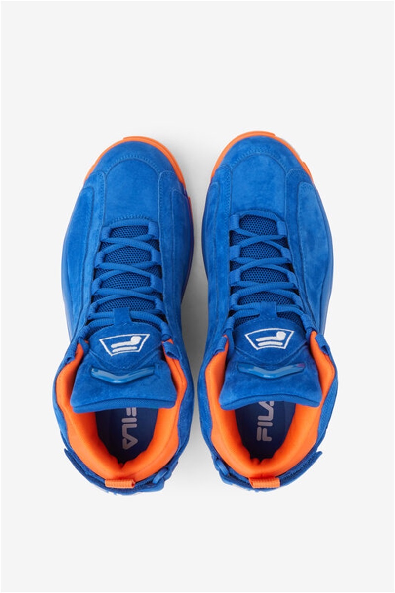 Blue / Orange / White Men's Fila Grant Hill 2 Sneakers | Saudi Arabia-475093