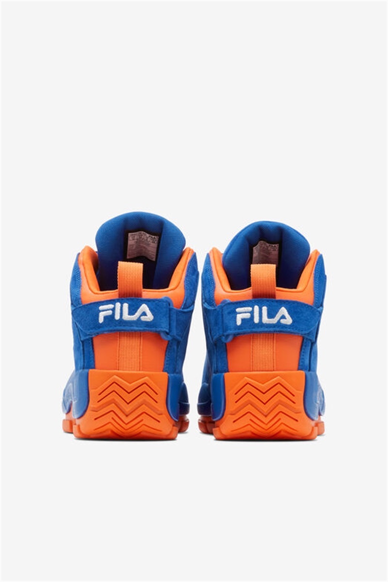 Blue / Orange / White Men's Fila Grant Hill 2 Sneakers | Saudi Arabia-475093