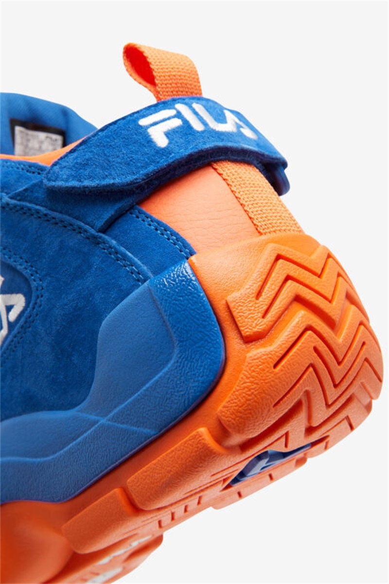 Blue / Orange / White Men's Fila Grant Hill 2 Sneakers | Saudi Arabia-475093
