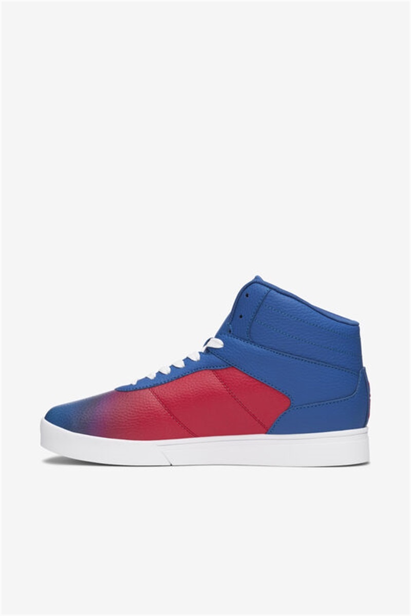 Blue / Red / White Men's Fila Impress Ll Fade Shoes | Saudi Arabia-601492