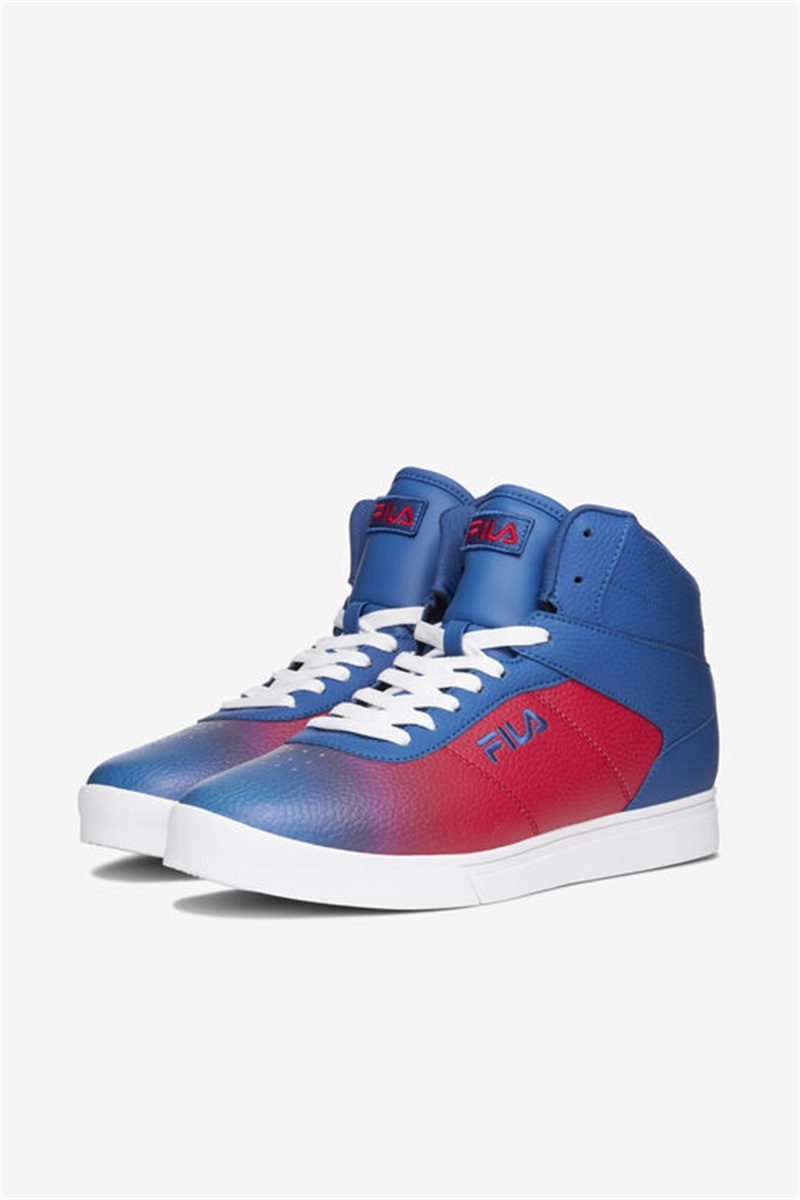 Blue / Red / White Men's Fila Impress Ll Fade Shoes | Saudi Arabia-601492
