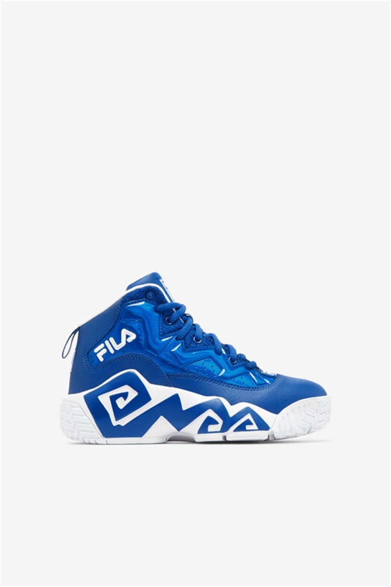 Blue / White Kids\' Fila Mb Night Walk Shoes | Saudi Arabia-253687