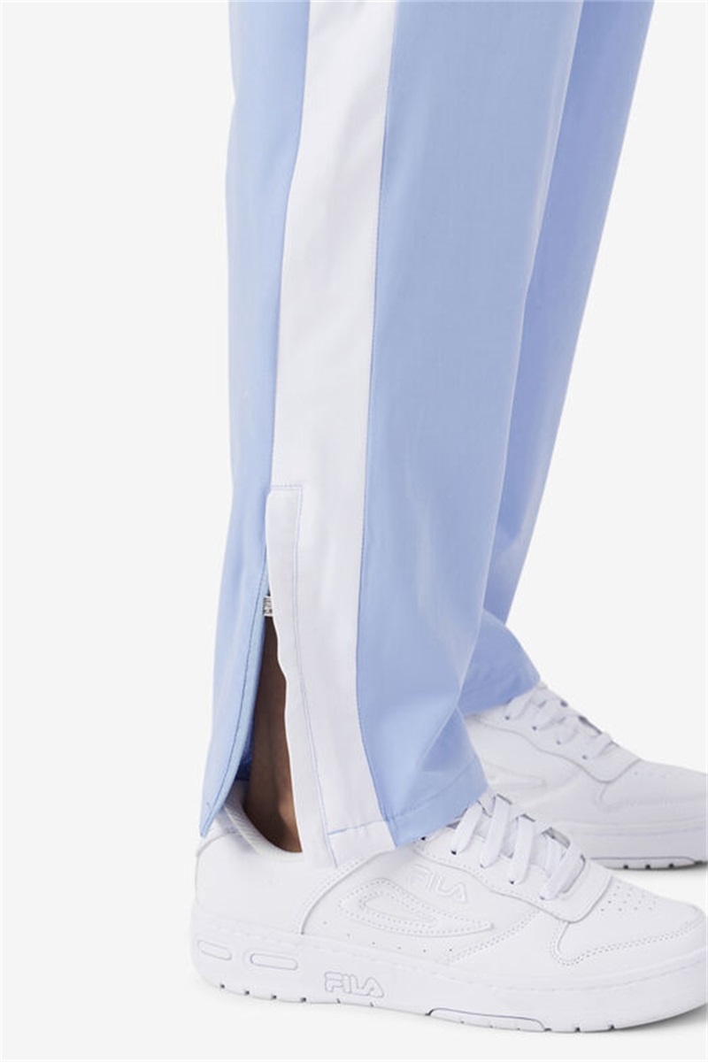 Blue / White Men's Fila Jovia Track Pants | Saudi Arabia-750169
