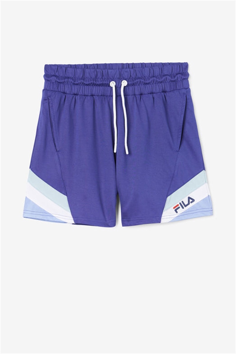 Blue / White Women\'s Fila Oeakleighs Shorts | Saudi Arabia-985376