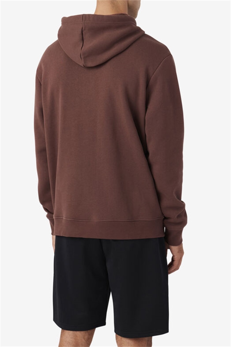 Brown Grey / Navy Men's Fila Samari Hoodie | Saudi Arabia-463085