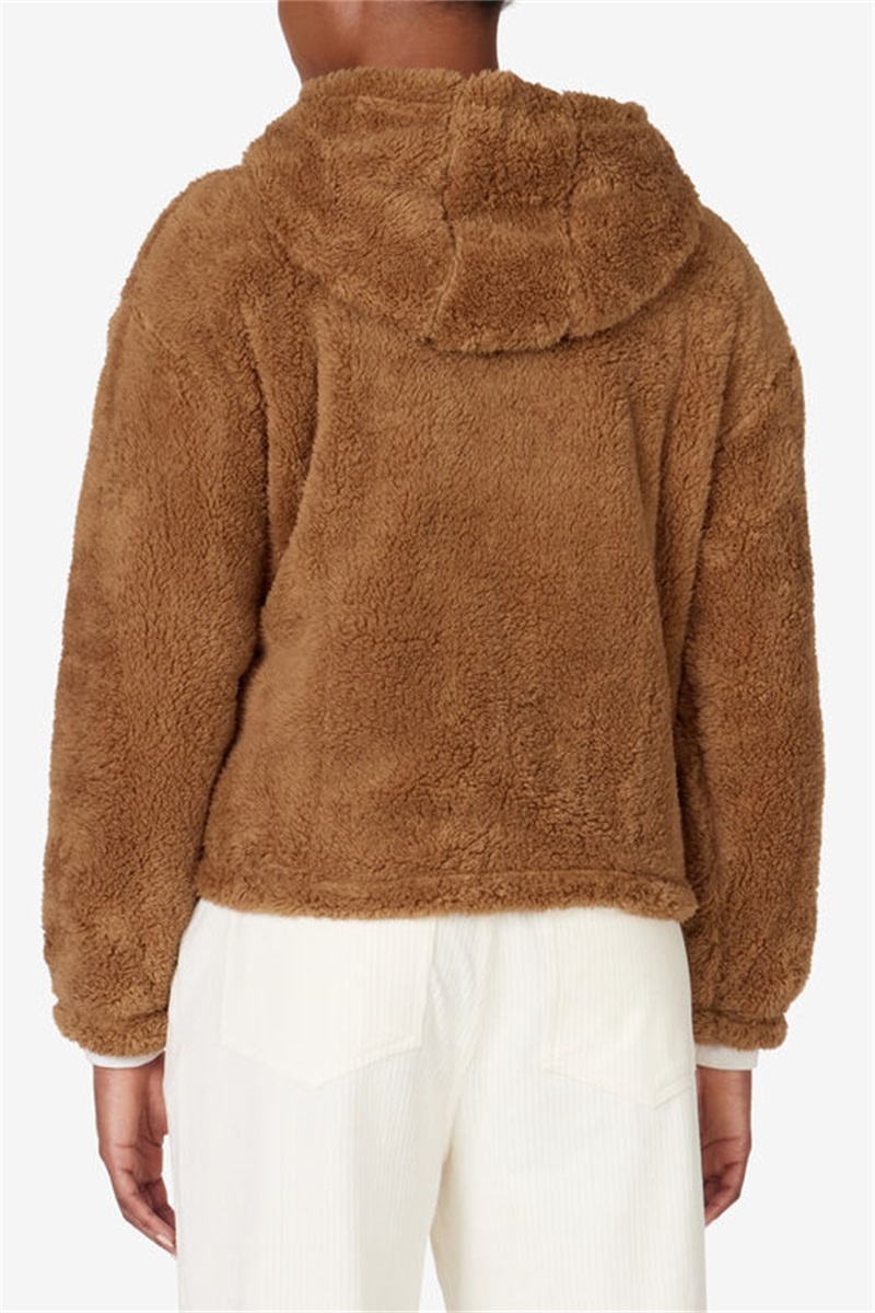 Brown Women's Fila Chilly Hoodie | Saudi Arabia-278640