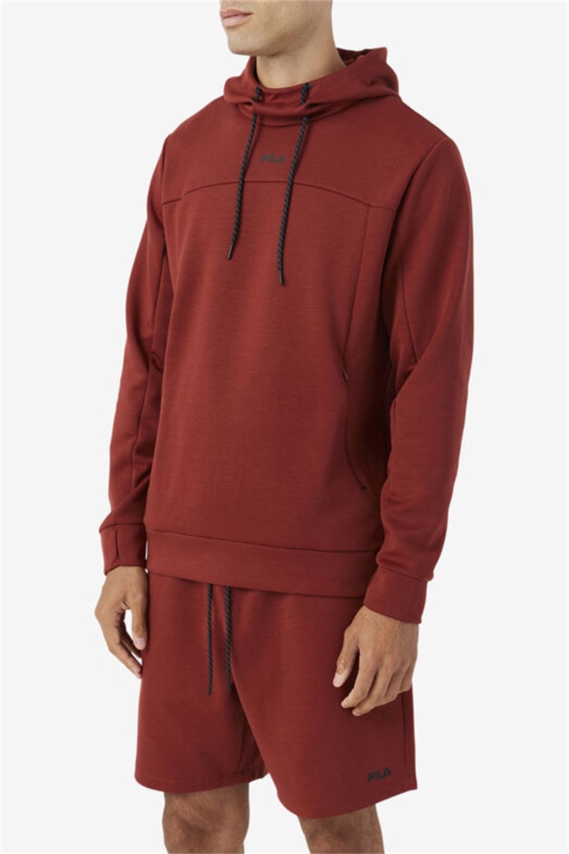Brown / Black Men's Fila Aadheen Hoodie | Saudi Arabia-304271