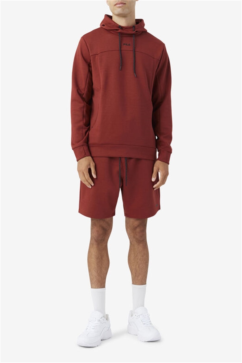 Brown / Black Men's Fila Aadheen Hoodie | Saudi Arabia-304271