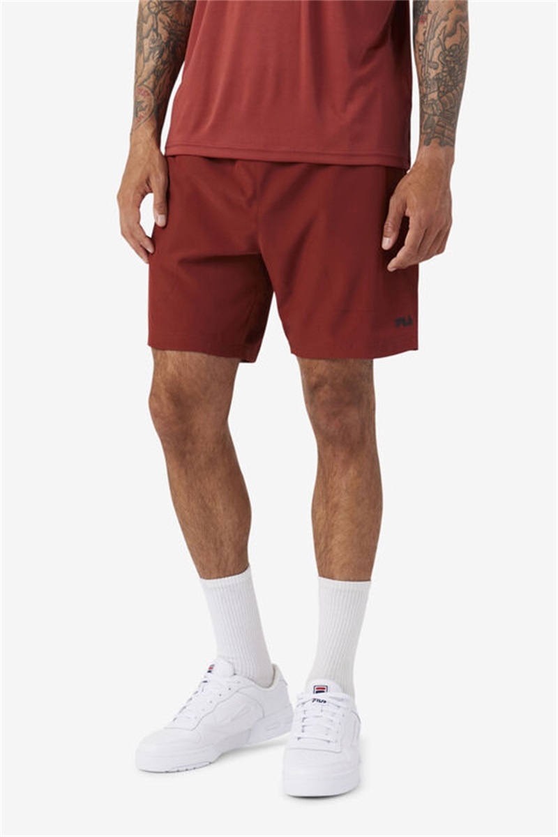 Brown / Black Men's Fila Finula Shorts | Saudi Arabia-562308