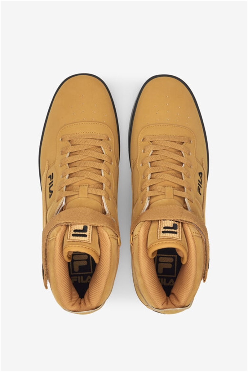 Brown / Black Men's Fila V-10 Lux Sneakers | Saudi Arabia-162098