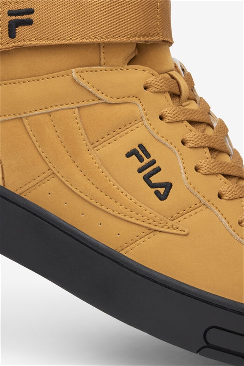 Brown / Black Men's Fila V-10 Lux Sneakers | Saudi Arabia-162098