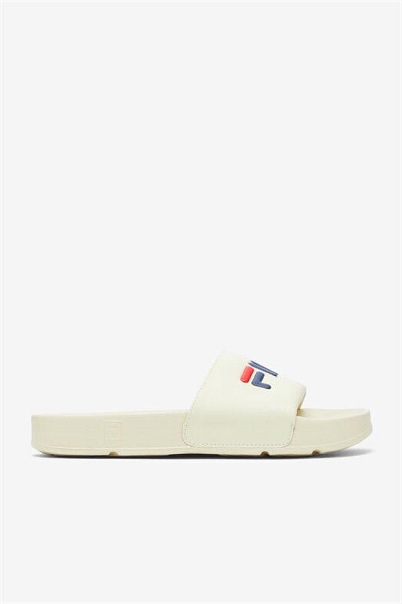 Cream / Navy / Red Men\'s Fila Drifter Slides | Saudi Arabia-695037
