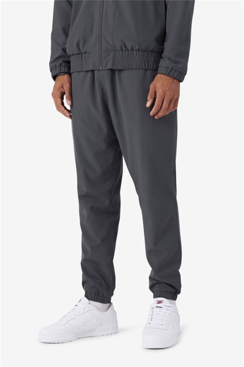 Dark Grey / Purple / White Men's Fila Amar Track Pants | Saudi Arabia-428360