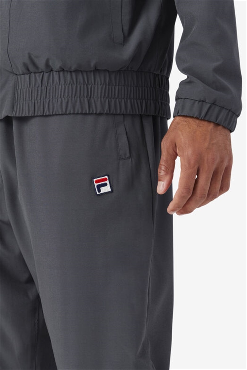 Dark Grey / Purple / White Men's Fila Amar Track Pants | Saudi Arabia-428360