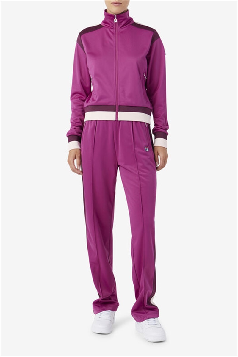 Dark Red / Purple Burgundy Men's Fila Sandy Track Pants | Saudi Arabia-579286