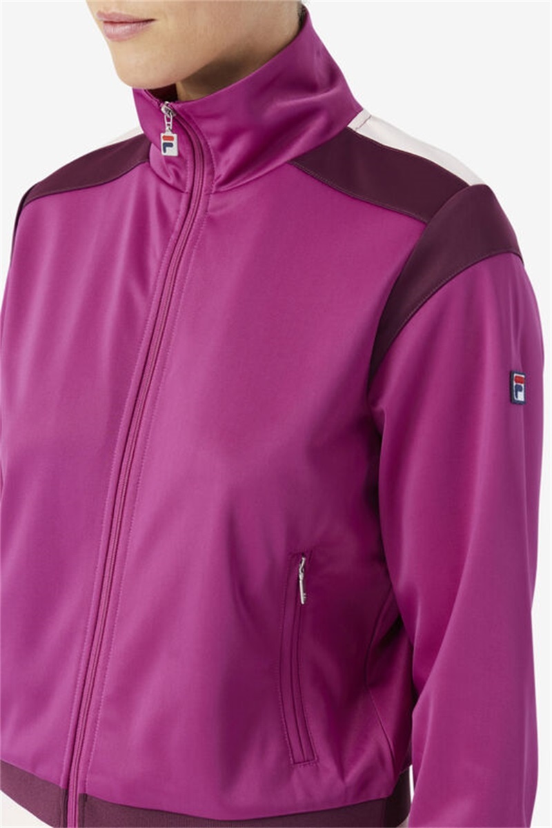 Dark Red / Purple Burgundy Men's Fila Sandy Track Jackets | Saudi Arabia-075963