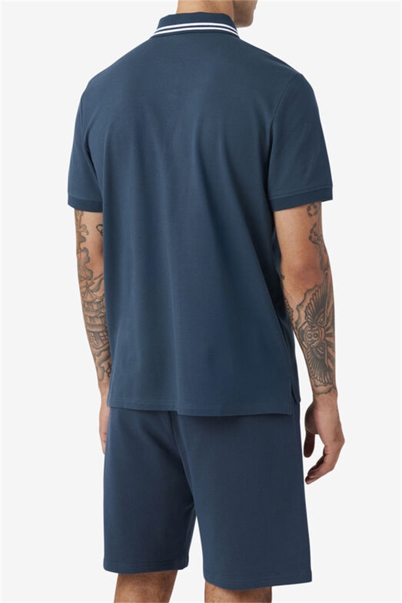 Dark Turquoise Men's Fila Jelen Polo Shirts | Saudi Arabia-762980