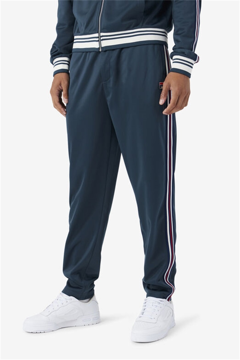 Dark Turquoise Men's Fila Sidney Pants | Saudi Arabia-850726