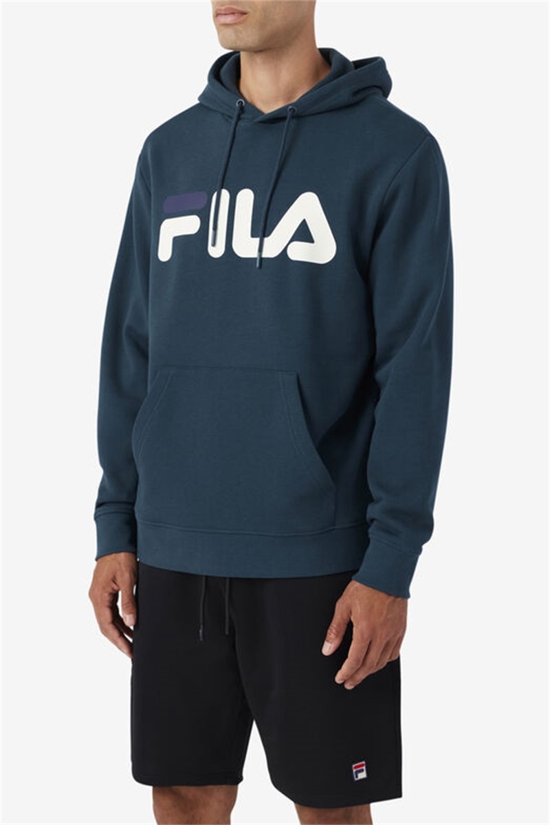 Dark Turquoise / Navy Men's Fila Samari Hoodie | Saudi Arabia-970582